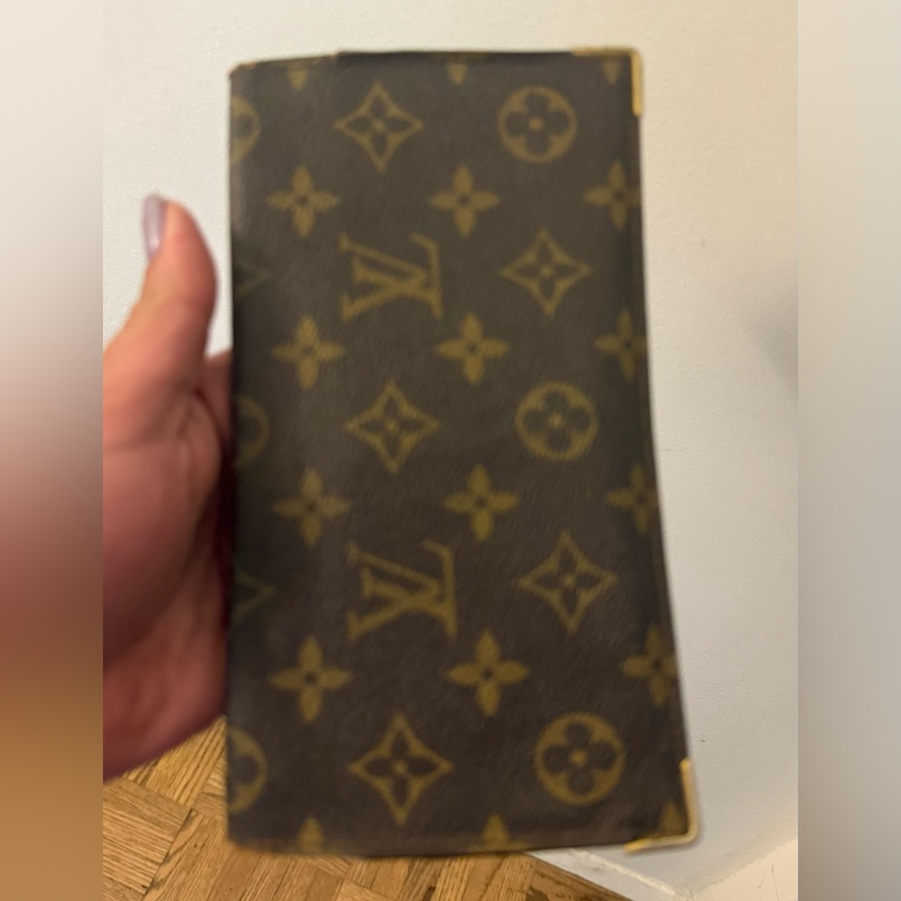 Louis Vuitton Brown and Gold Monogram Card Holder Vintage “Authentic “ with COA